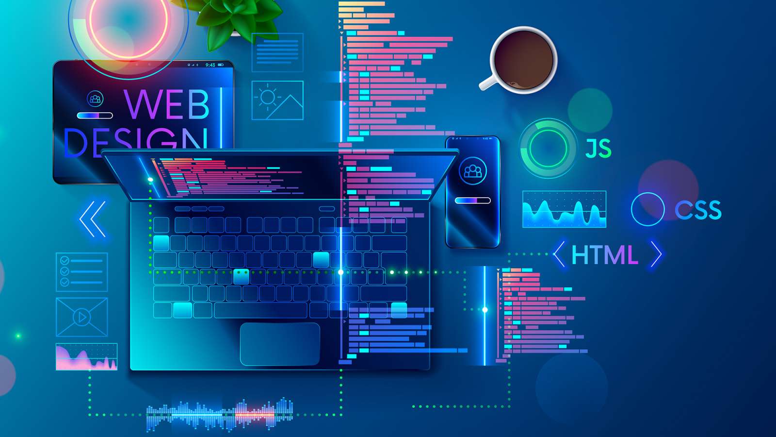 Website design wireframe