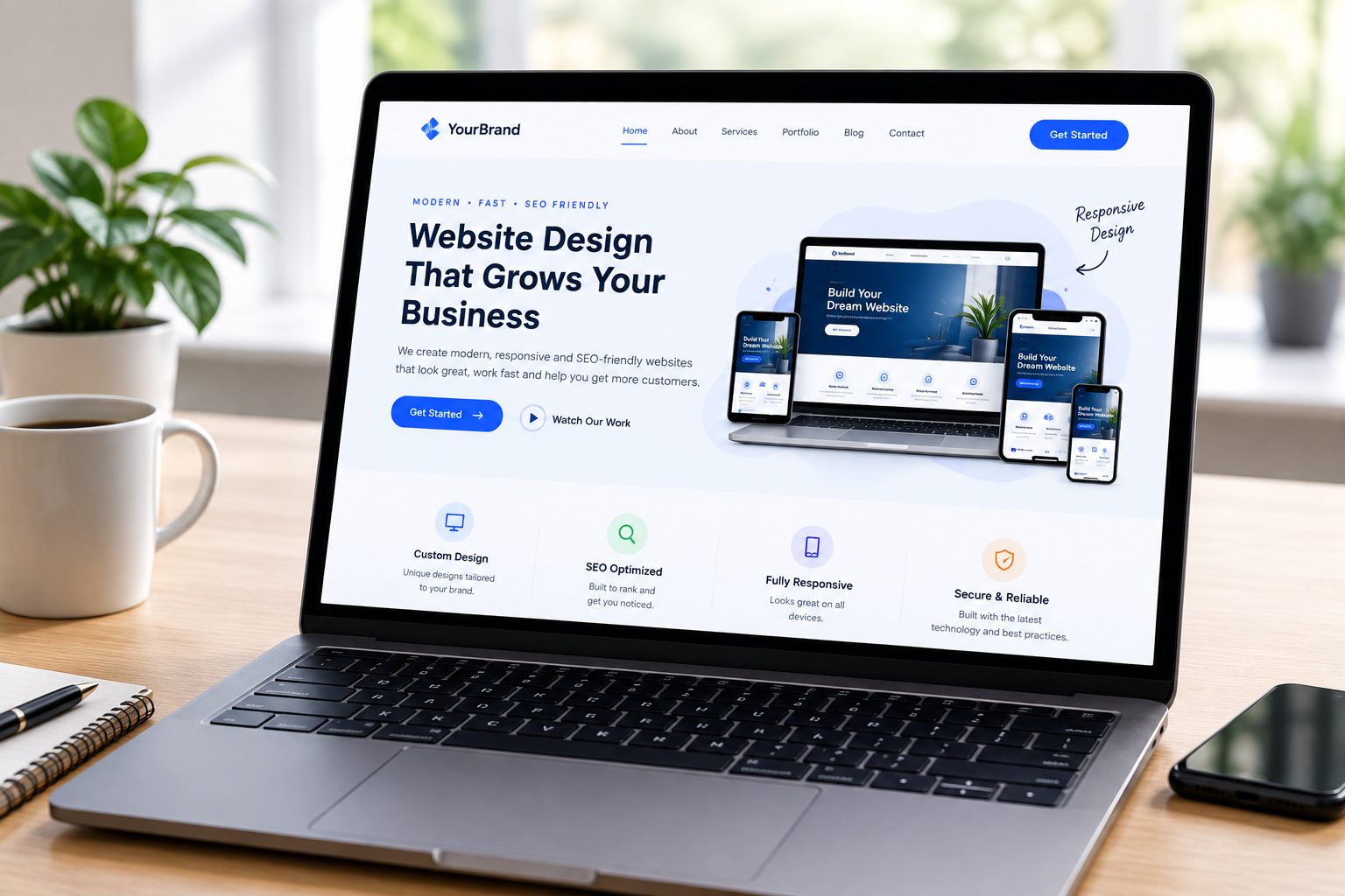 Website development work